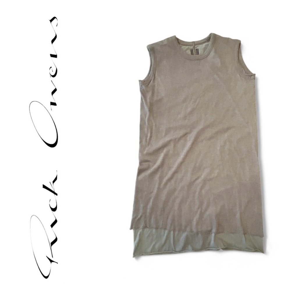 Rick Owens Khaki Tank Dress
